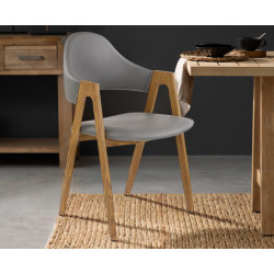 Стул Halmar K247 (Gray/Honey Oak)