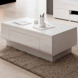 Masa pentru reviste Helvetia Toldeo №99 (White/White Gloss)