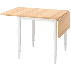 Set masa scaune Ikea Danderyd/Ingolf 74/134x80cm 1+2 (Furnir stejar/Alb) Thumb
