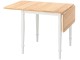 Set masa scaune Ikea Danderyd/Ingolf 74/134x80cm 1+2 (Furnir stejar/Alb)