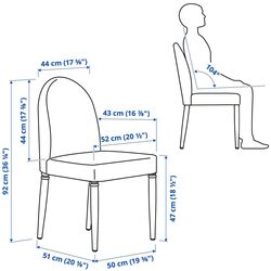 Обеденный набор Ikea Danderyd/Vissle 74/134x80см 1+2 (Шпон дуба/Белый/Серый) Thumb