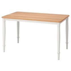 Set masa scaune Ikea Danderyd/Vissle 130x80cm 1+4 (Furnir stejar/Alb/Gri) Thumb