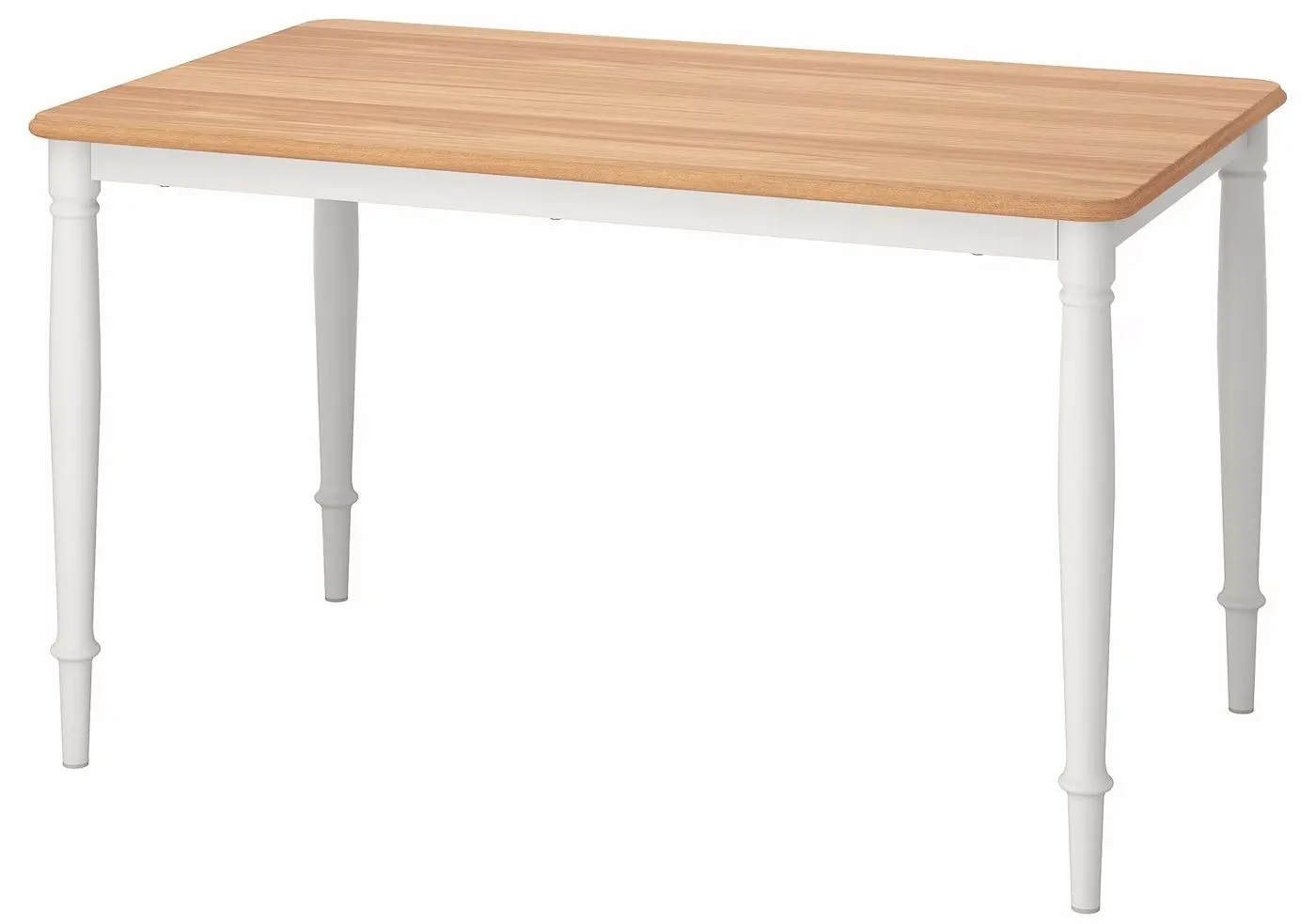 Set masa scaune Ikea Danderyd/Vissle 130x80cm 1+4 (Furnir stejar/Alb/Gri)