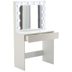 Masa de toaleta Chomik PHO9452 cu LED iluminare (White) Thumb