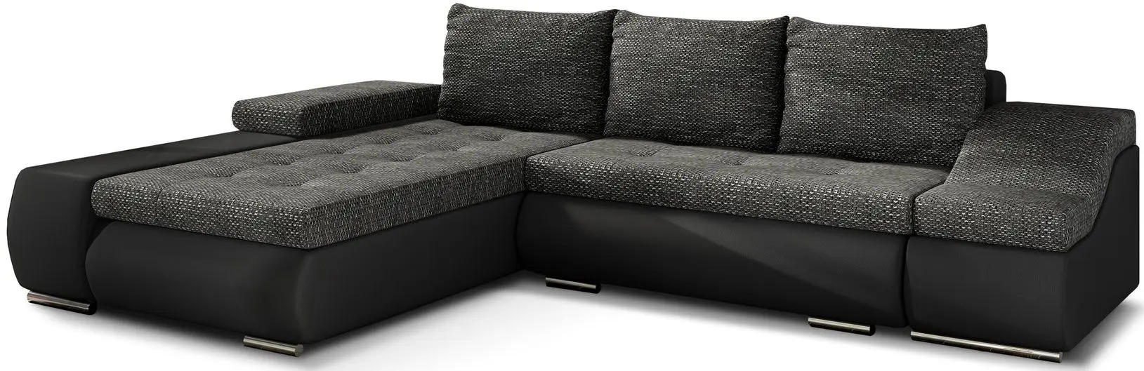 Диван угловой Eltap Ontario Berlin 02/Soft 11 Left (Black) - 2