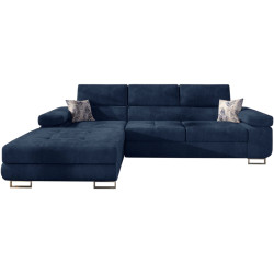 Canapea de colt Eltap Armando Kronos 09/Botanical 80 Left (Blue) Thumb