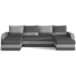 Canapea in forma de U Eltap Marion Paros 06/Paros 05 (Graphite/Gray Light) Thumb