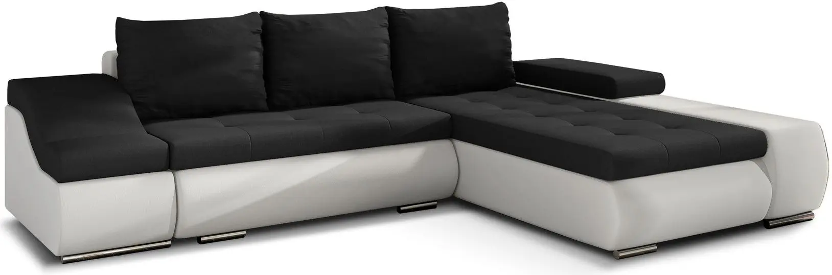 Диван угловой Eltap Ontario Sawana 14/Soft 17 Right (Black/White) - 3