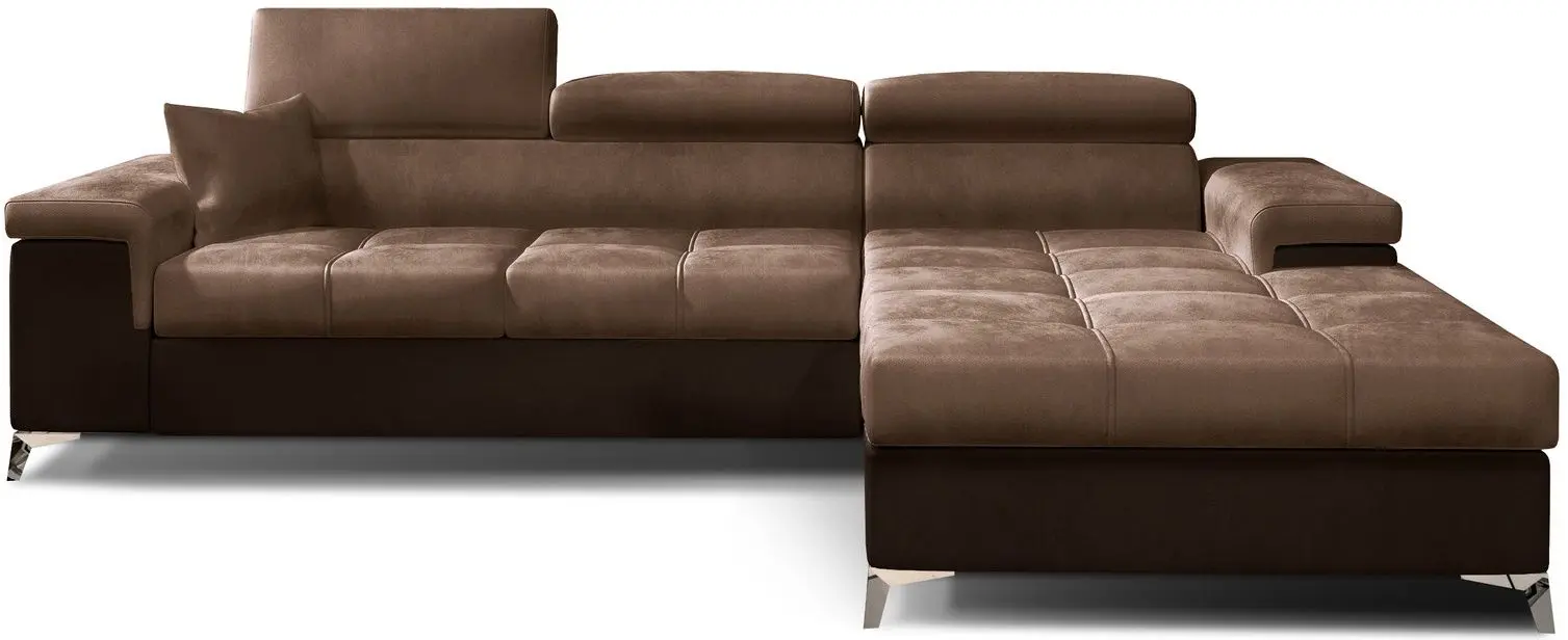 Canapea de colt Eltap Ricardo Monolith 09/Monolith 29 Right (Brown Light/Brown Dark) - 2