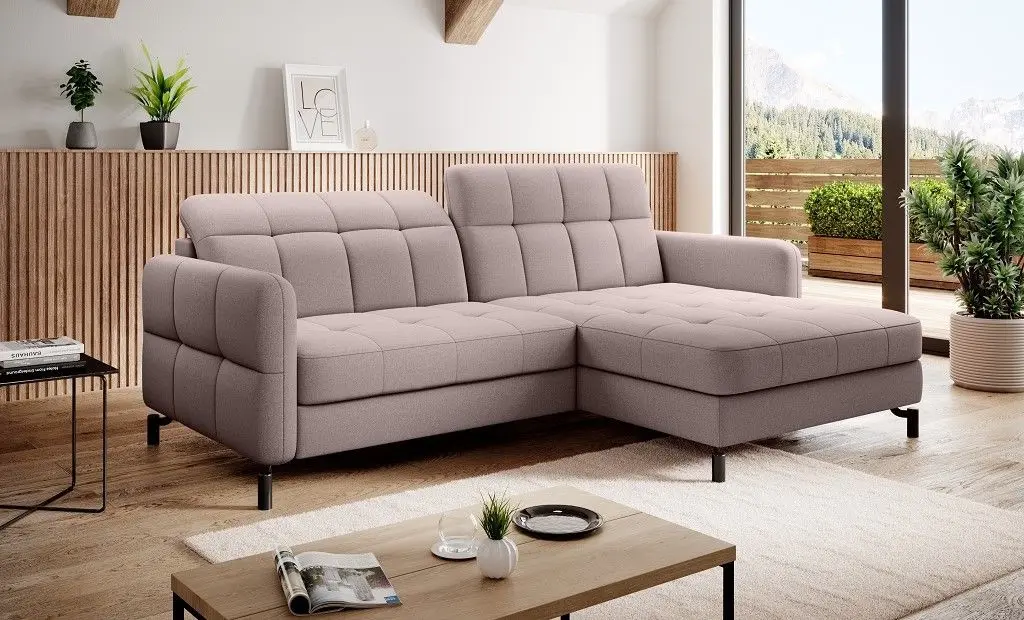 Canapea de colt Eltap Lorelle Omega 91 Right (Powdery Pink)