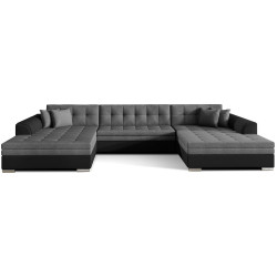 Canapea in forma de U Eltap Vento Sawana 05/Soft 11 (Gray/Black) Thumb