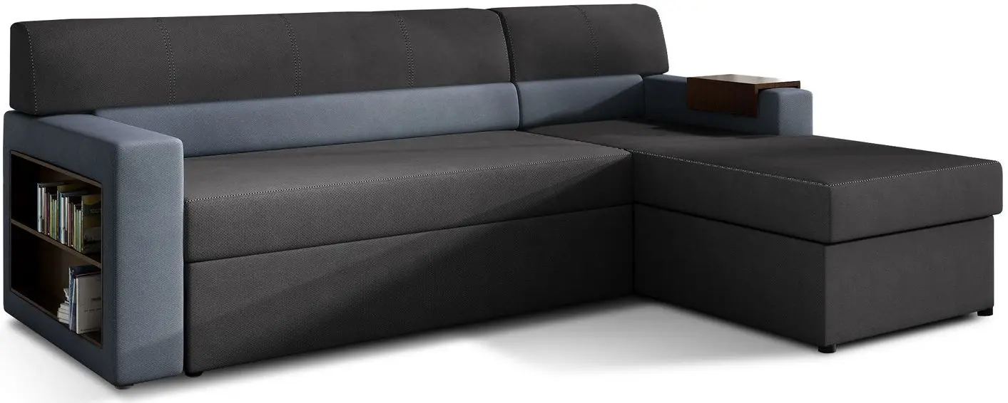 Canapea de colt Eltap Rico Soro 95/Soro 76 Right (Graphite/Blue) - 2