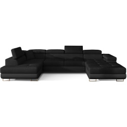 Canapea in forma de U Eltap Rodrigo Sawana 14/Soft 11 Left (Black) Thumb