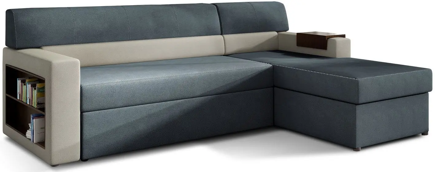 Canapea de colt Eltap Rico Soro 76/Soro 83 Right (Blue/Gray Light) - 2