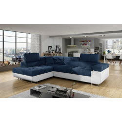 Canapea de colt Eltap Anton Kronos 09/Soft 17 Left (Blue/White)