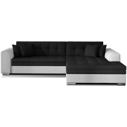 Диван угловой Eltap Sorento Sawana 14/Soft 17 Right (Black/White) Thumb