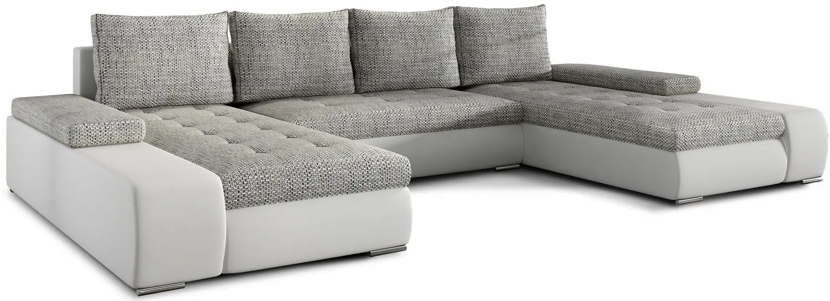 Диван П-образный Eltap Marino Berlin 01/Soft 17 (Gray/White) - 2