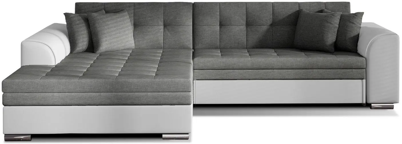 Диван угловой Eltap Sorento Sawana 05/Soft 17 Left (Dark Gray/White) - 3