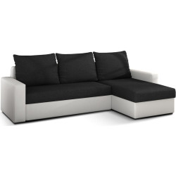 Canapea de colt Eltap Livio Sawana 14/Soft 17 (Black/White) Thumb