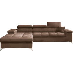 Диван угловой Eltap Ricardo Monolith 09 Left (Brown Light) Thumb