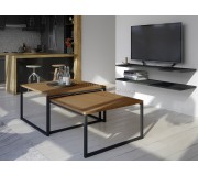 Set mese pentru reviste Eltap Nevio (Walnut Burgundy)