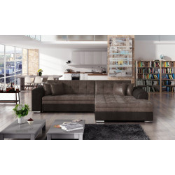 Canapea de colt Eltap Sorento Monolith 09/Monolith 29 Right (Brown Light/Brown Dark)