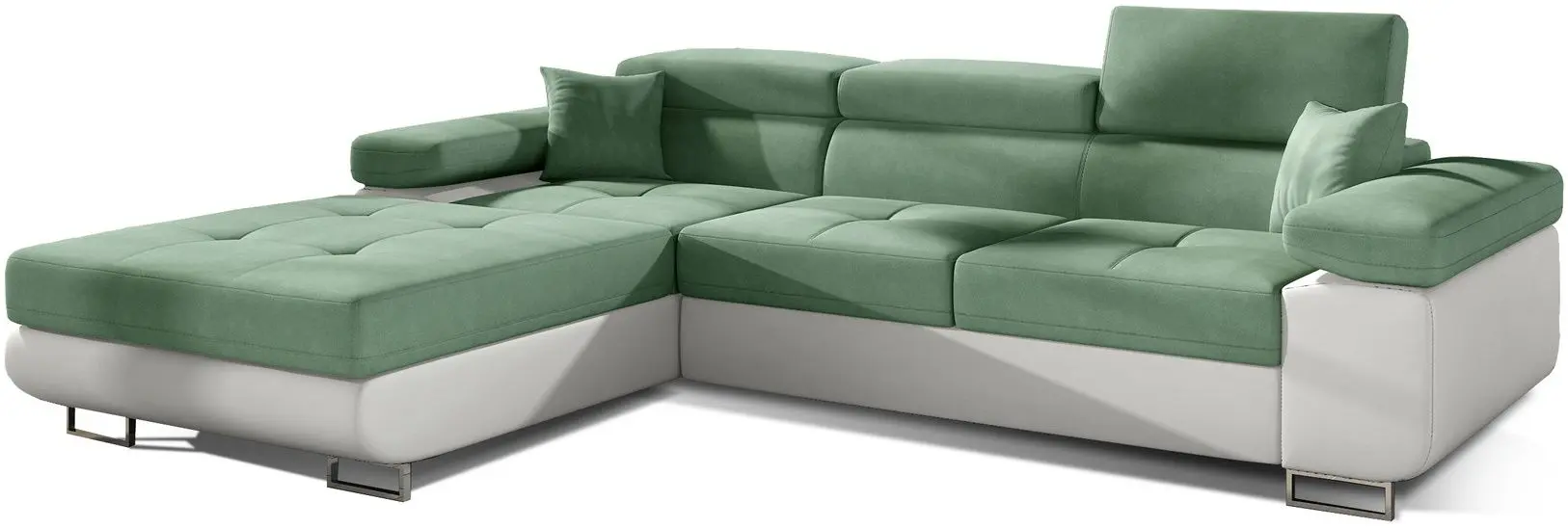 Диван угловой Eltap Armando Soro 34/Soft 17 Left (Green/White) - 2