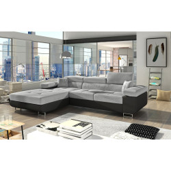 Диван угловой Eltap Armando Sawana 21/Soft 11 Left (Gray/Black)