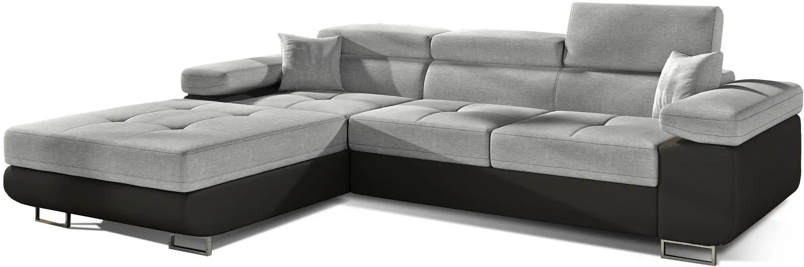 Canapea de colt Eltap Armando Sawana 21/Soft 11 Left (Gray/Black) - 2