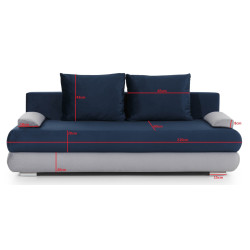 Диван Eltap Milo Berlin 01/Soft 11 (Gray/Black) Thumb