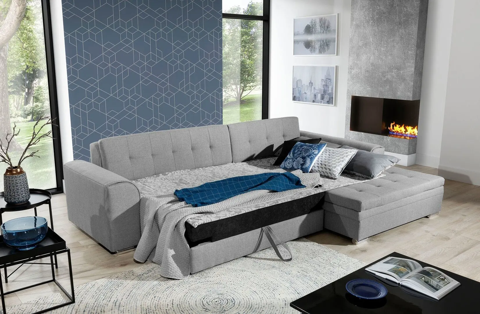 Диван угловой Eltap Sorento Soro 34/Soft 17 Right (Green/White) - 4