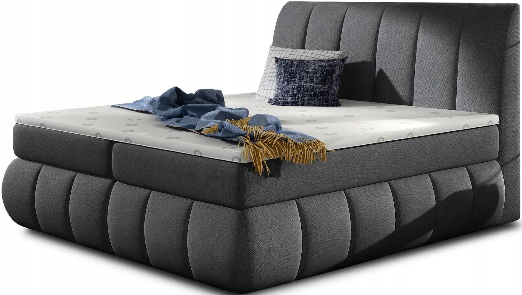 Pat Eltap Vincenzo Orinoco 96 cu mecanism de ridicare 140x200 (Dark Gray) - 2