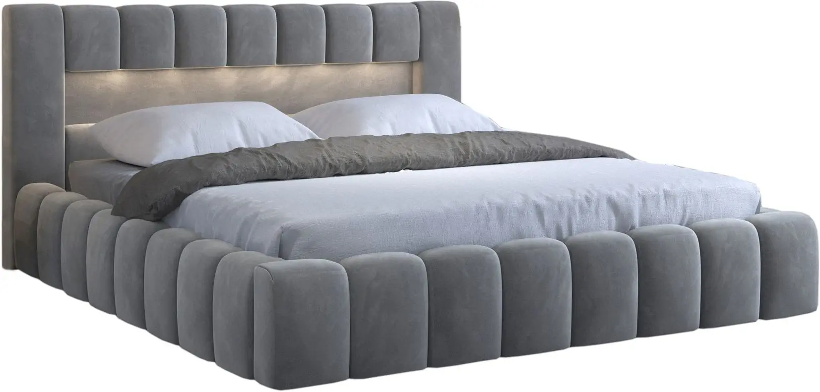 Pat Eltap Lamica Monolith 85 cu mecanism de ridicare 160x200 (Gray)