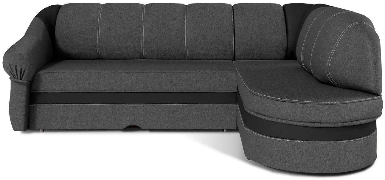 Canapea de colt Eltap Benano Sawana 05/Soft 11 Right (Gray Dark/Black) - 2