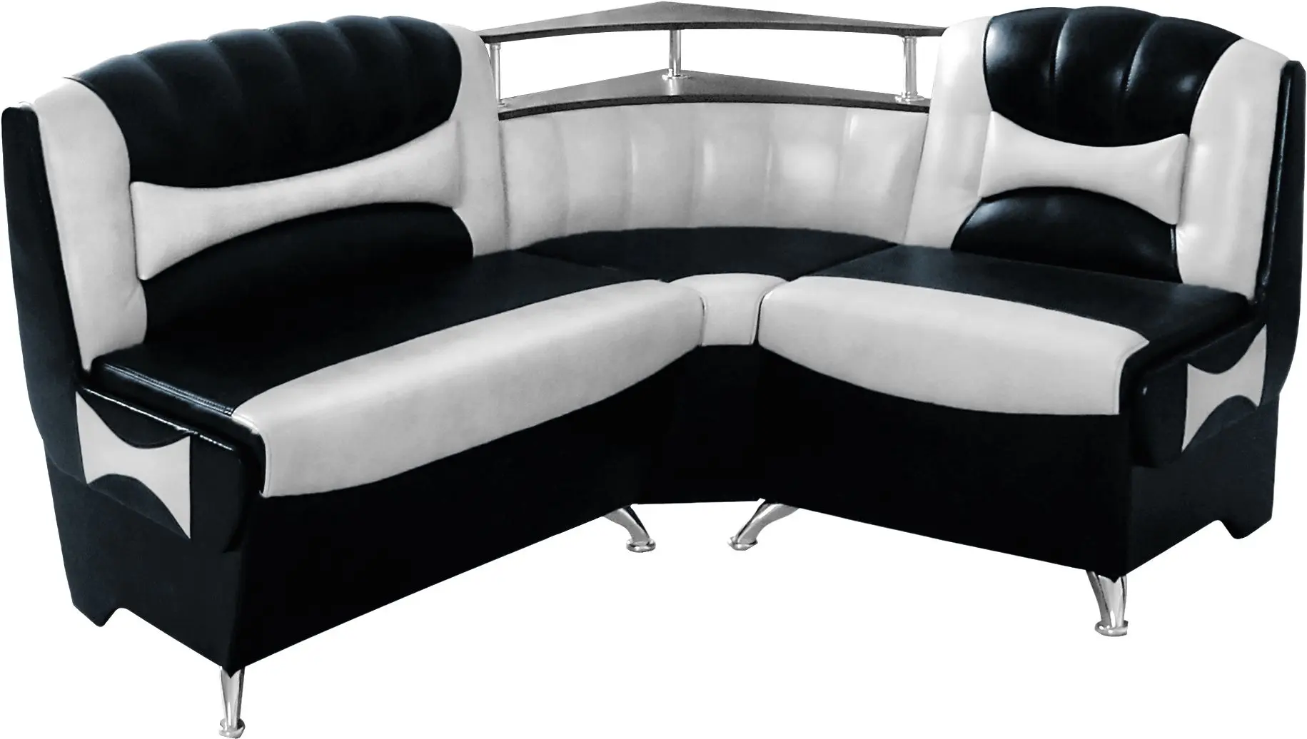 Кухонный уголок Modern Samba 2230/2300 (Black/Snow White)