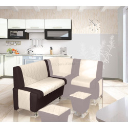 Banca pentru bucatarie modulara Modern Paulin 110 2207/2231 (Beige/Brown)