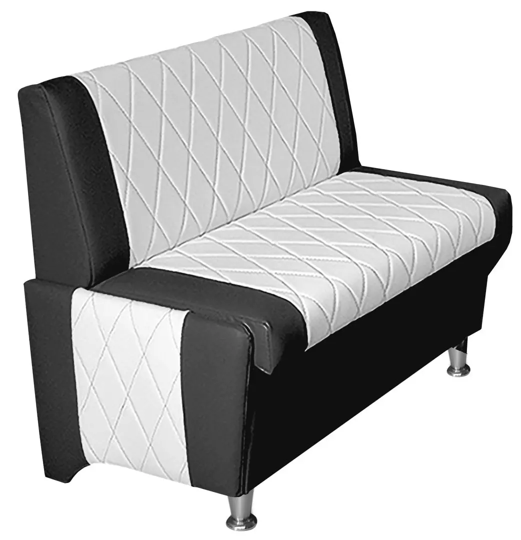 Banca pentru bucatarie modulara Modern Paulin 110 2300/2230 (Snow White/Black)