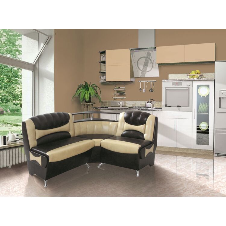 Coltar de bucatarie Modern Samba 2231/2207 (Beige/Dark Brown)