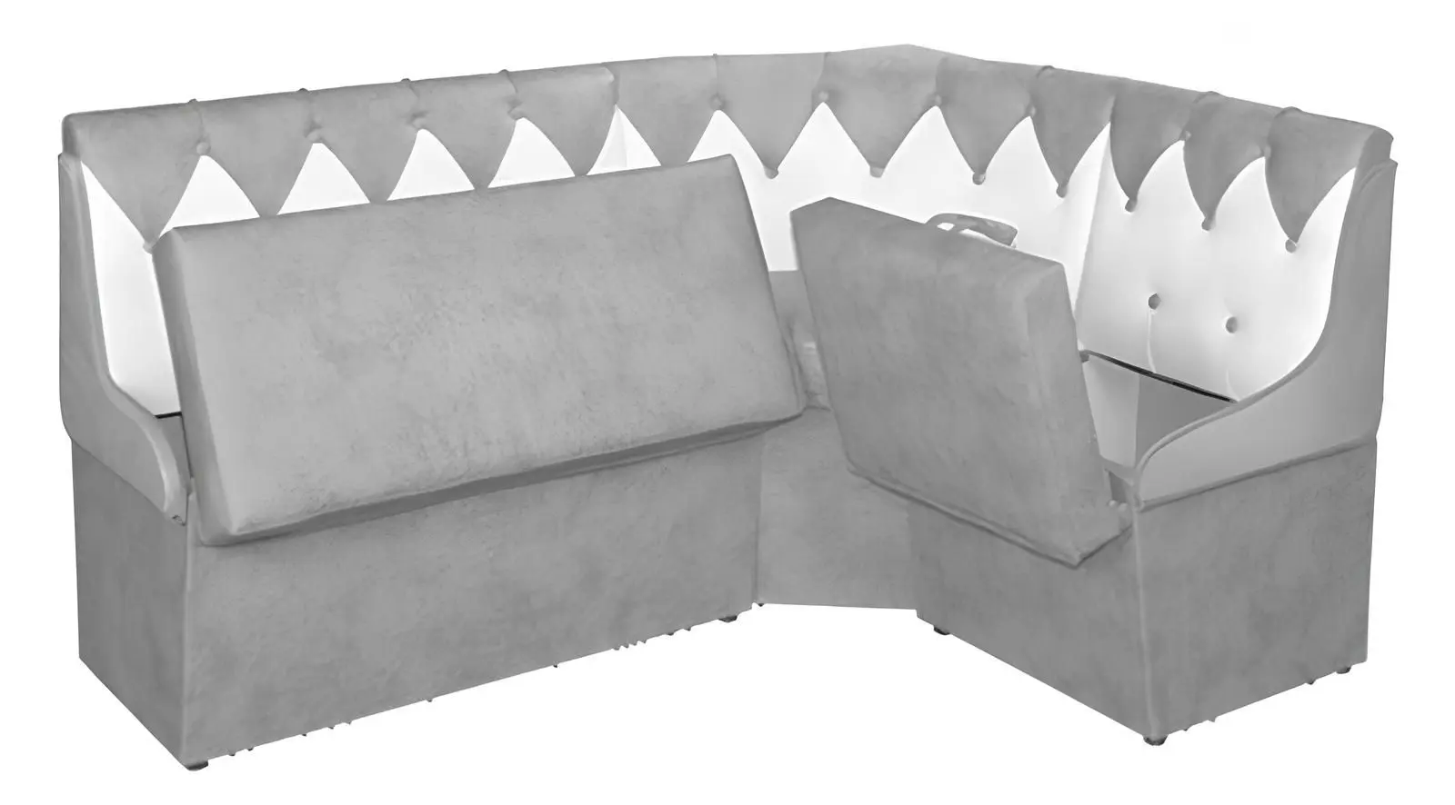 Coltar de bucatarie Modern Orion 2232/2300 (Light Gray/Snow White)