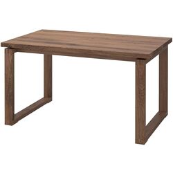 Обеденный набор Ikea Morbylanga/Tobias 140x85см 1+4 (Коричневый дубовый шпон/Красно-коричневый) Thumb