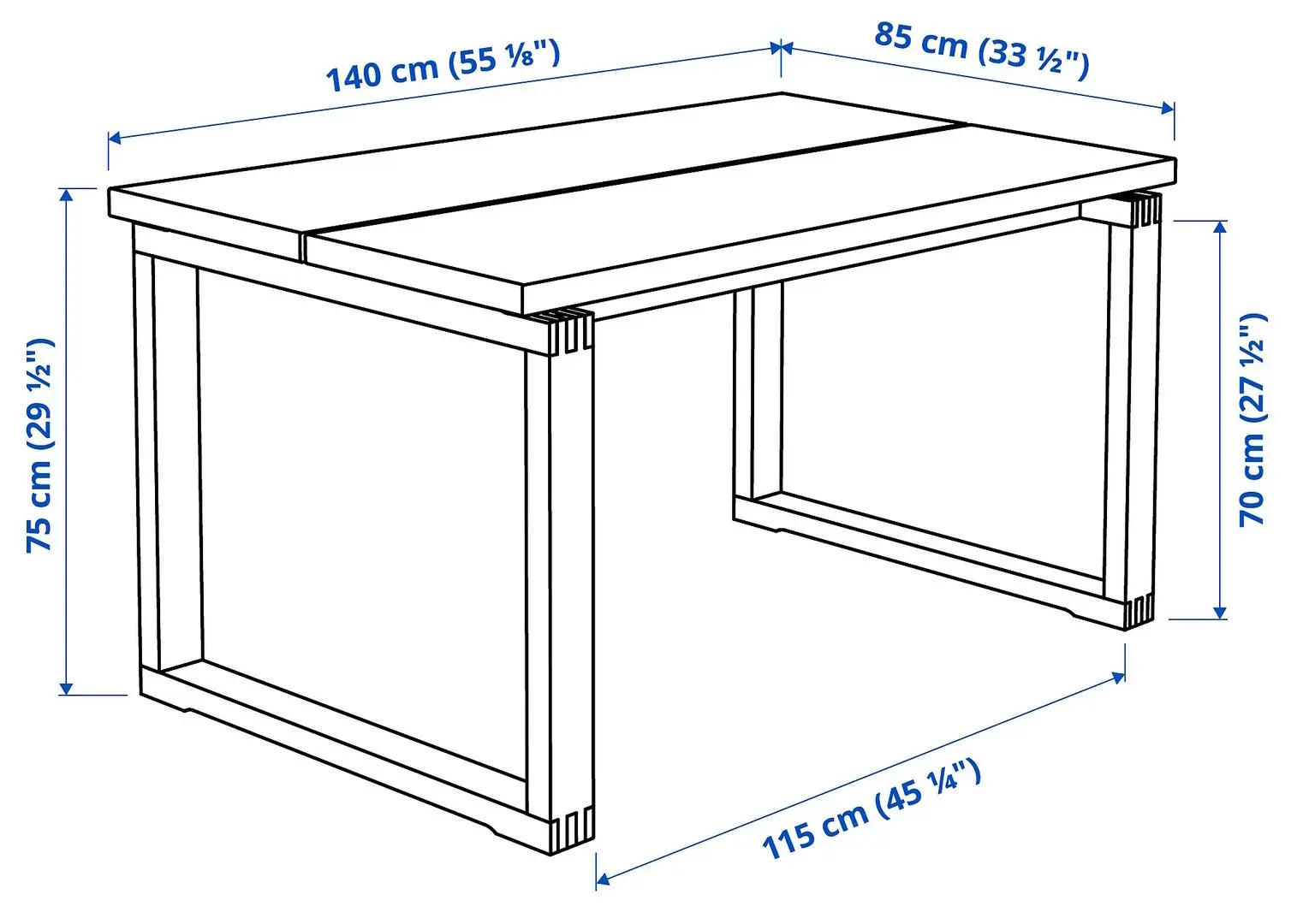 Обеденный набор Ikea Morbylanga/Tobias 140x85см 1+4 (Коричневый дубовый шпон/Красно-коричневый)