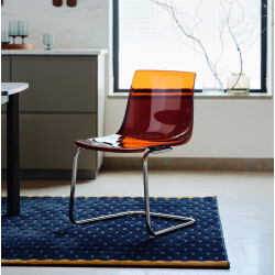 Scaun Ikea Tobias (Maro-rosu/Crom)