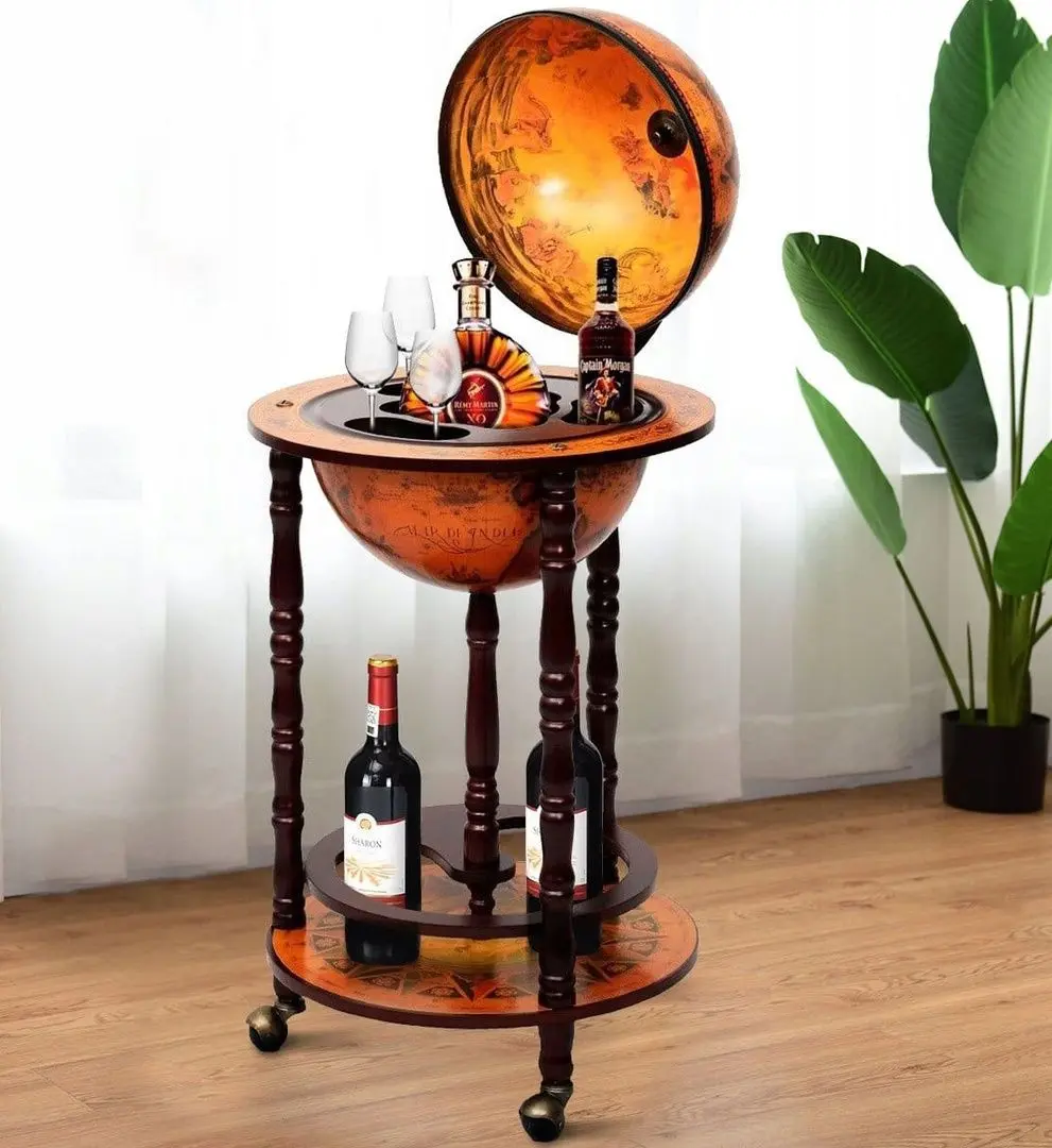 Барный сервировочный стол Costway HW47195 (Brown)