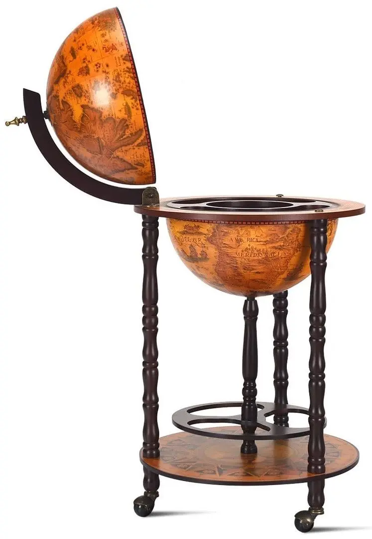 Барный сервировочный стол Costway HW57074 (Brown)