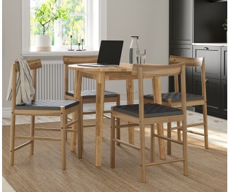 Set masa scaune Ikea Nackanas 80cm 1+4 (Acacia)