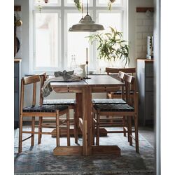 Обеденный набор Ikea Nackanas 140см 1+4 (Акация) Thumb