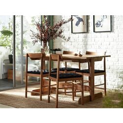 Обеденный набор Ikea Nackanas 140см 1+4 (Акация) Thumb