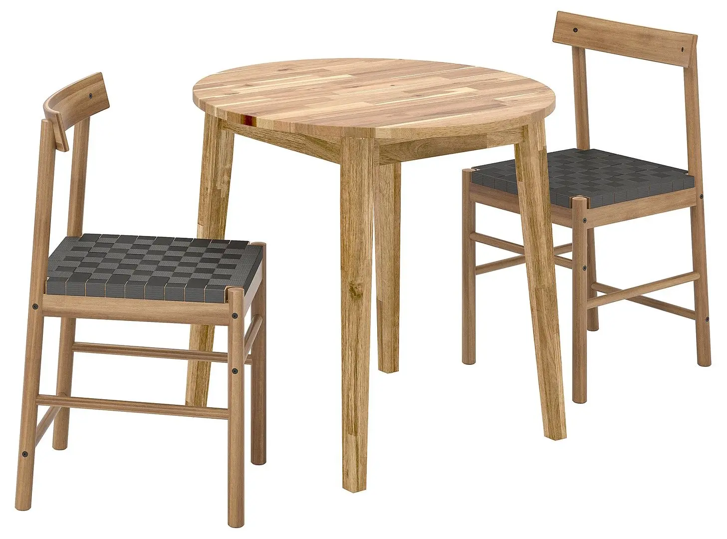 Set masa scaune Ikea Nackanas 80cm 1+2 (Acacia)