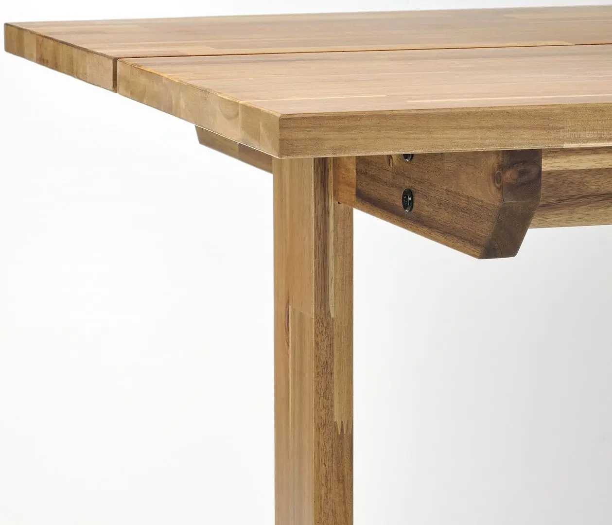 Set masa scaune Ikea Nackanas/Bergmund/Nykvarn 140cm 1+4 (Acacia/Negru/Gri)