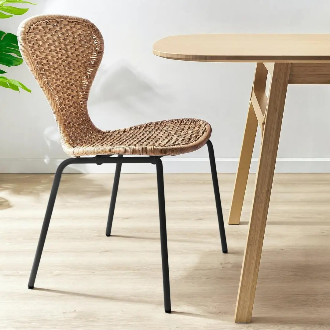 Стул Ikea Alvsta/Sefast (Ротанг/Черный)
